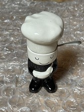 Vintage 1979 Home Pride Fred Mustard/Condiment Figure With  Spoon EPNS 