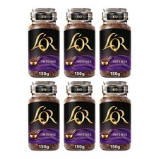 L'OR Intense Instant Coffee 150g Pack of 6 Jars, Total 900g