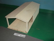 Large Wooden Model Farm Building 1:50th Scale Shed with Covered Loading Area