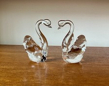 Lead crystal swans small - lead,