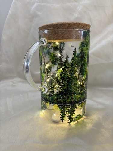 Hand paintedclear glass - hand,