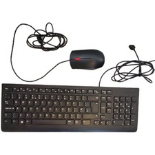 Lenovo USB Wired Keyboard And Mouse Bundle. Black. Tested and Working