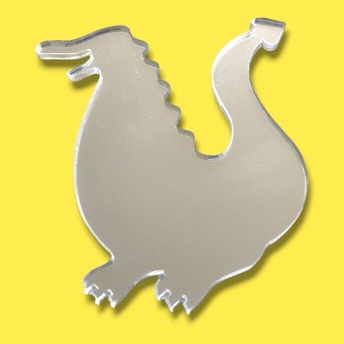 Dragon shaped acrylic mirrors - shaped,