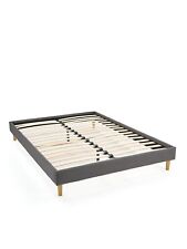 Prairie Platform Double Bed Grey Modern Bedroom Solutuon Space-Saving