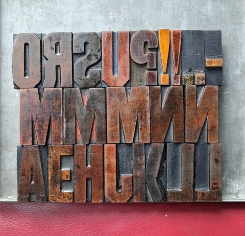 Vintage wooden letterpress - vintage,