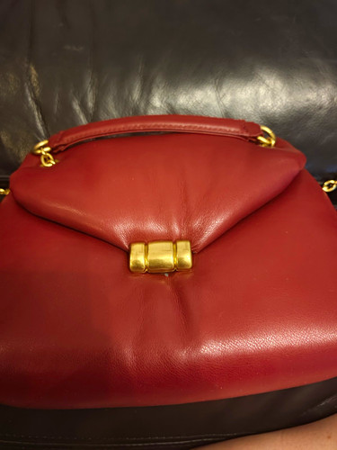 Mango burgundy leather - burgundy,