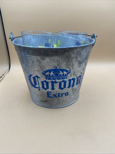 Corona extra beer - ice, bucket
