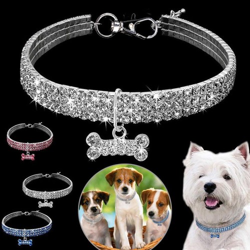Bling rhinestone dog collar - bling,