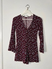 Zara Trafaluc Burgundy Floral