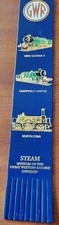 STEAM ? GWR Great Western Railway Museum Wiltshire Leather Bookmark EX FRONT C8