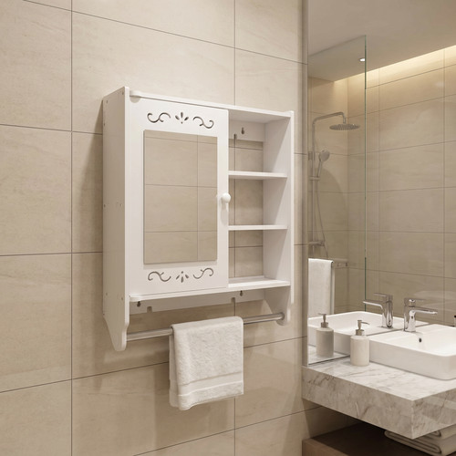 Bathroom mirror cabinet with - mirror,