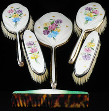 Cased Sterling Silver Enamel