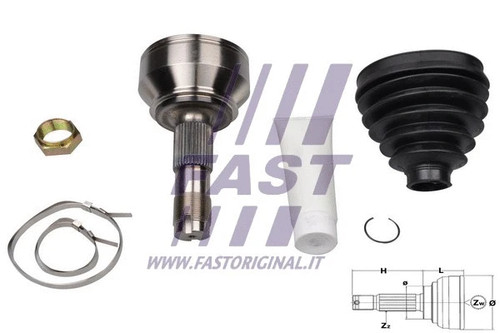 Drive shaft joint kit - joint, ft25080k