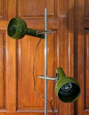 Mid-Century Modern Oslo Floor Lamp. Vintage. Olive Green