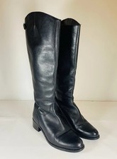 Dune London Black Leather Knee