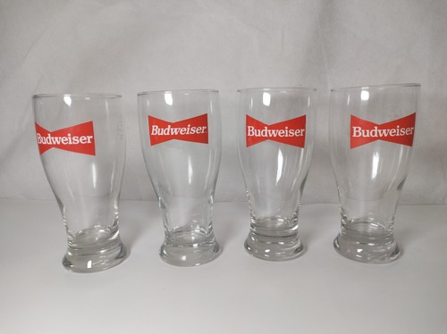 Vintage budweiser pint glasses - budweiser,