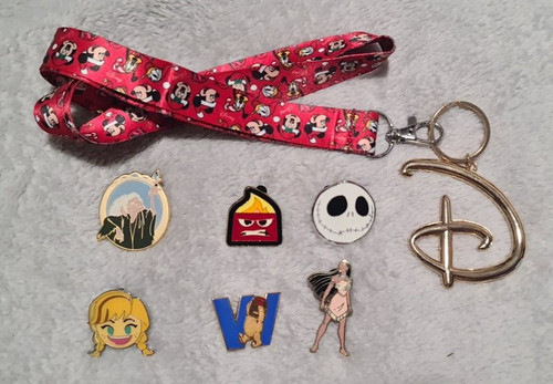 Disney lanyard with large - large, "d"