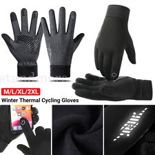 Bike Cycling Gloves Touch Screen Warm Waterproof Unisex Full Finger Winter Sport