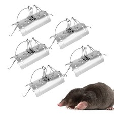 REPELEM Tunnel Mole Trap, Quick Kill Mole Traps, Rust-Free, Large, Pack of 5