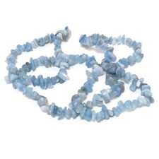 Pale Blue Aquamarine Beads Chip 5-8mm Long Strand Of 200+