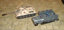 CORGI TOYS GERMAN SEMI-TRACK ROCKET LAUNCHER & RUSSIAN SU-100 TANK - PLAYWORN