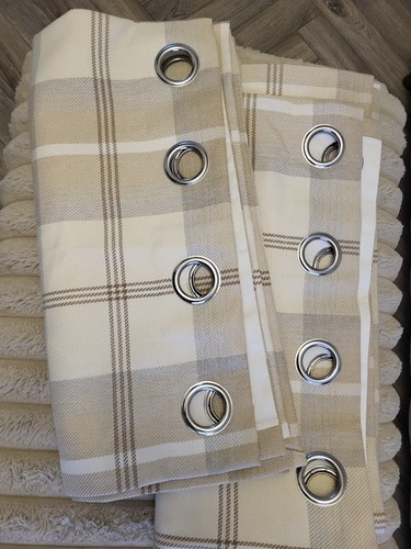 Luxury highland check natural - luxury,