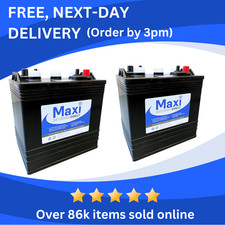 2 x Maxi T125 Batteries - 6V