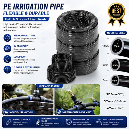 Black ldpe drip irrigation - ldpe,