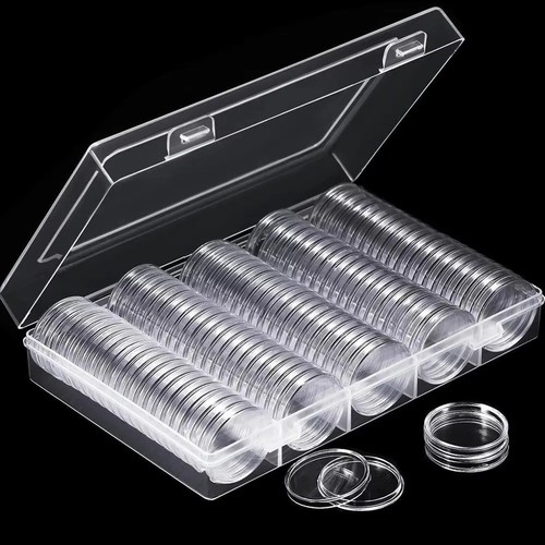 60pcs clear coin capsules - 60pcs,