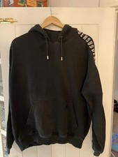 Versace Versus Black Tape Sleeve Polyamide Blend Hoodie (Large) RRP £280