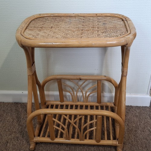 Vintage 1970 bamboo two tier - bamboo,