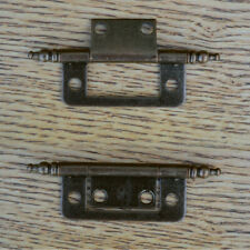 2 UK FLUSH HINGES W/ FINIAL