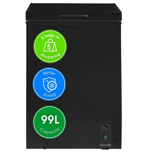 Abode chest freezer black - abode,
