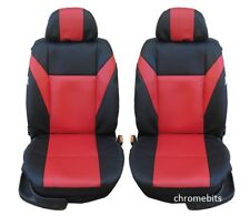 FRONT RED LEATHERETTE SEAT COVERS FOR FORD FIESTA FOCUS MONDEO CONNECT TRANSIT