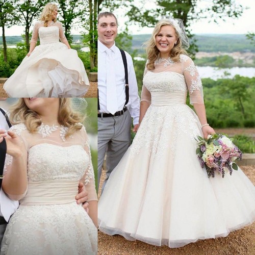 Ivory wedding dresses half - wedding,