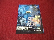 Castlevania ll Belmont's Revenge Gameboy  game  old magazine advertisement