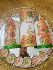 Henna candles mehndi thaal