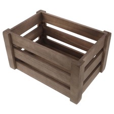  Decorative Wooden Crate: Rectangular Container Farmhouse Fruit Box Farmhouse