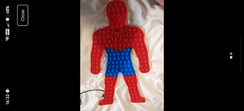 Jumbo 50cm spiderman push - spiderman, pop