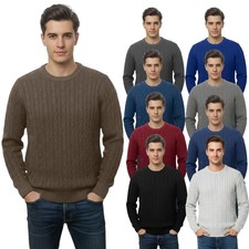 Mens Cable Knit Sweatshirt