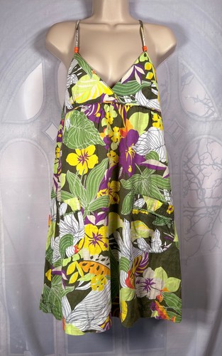 Zara green tropical floral