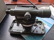 Vintage HILGER & WATTS Surveyor's Precision Dumpy Theodolite in Case 1950s