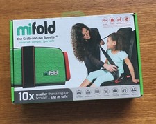 MIFOLD Grab and Go Portable Travel Booster-Green