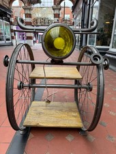 vintage wooden side occasional table Plus Lamp