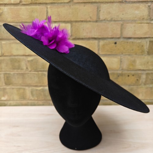 Black purple feather flower - purple,