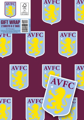 Aston villa wrapping paper - villa,