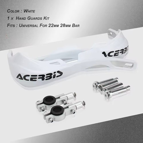 White handlebar bar guards for - bar,