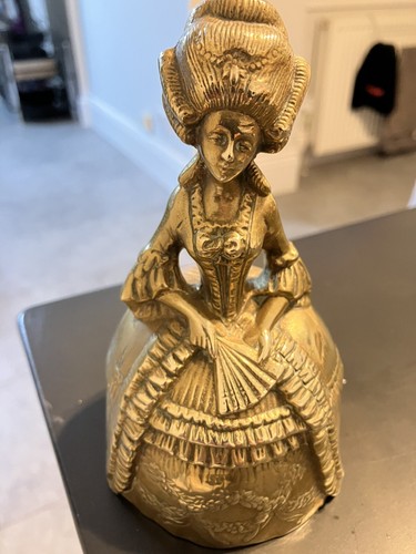 Antique large brass dinner - large,