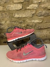 Nike Free 4.0 Shoes Womens Size UK 4.5 Pink Grey Running Gym TR Fit 4 Trainers