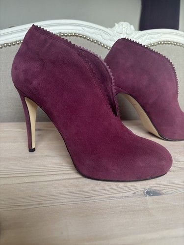 Hobbs suede purple - suede, heel